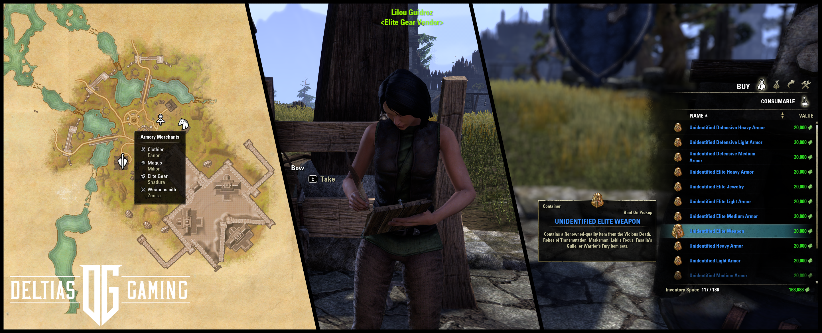 ESO Elite gear Merchant