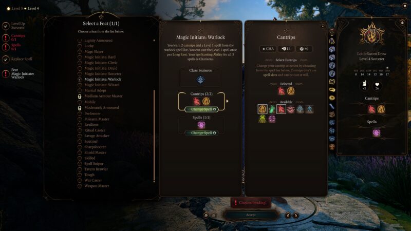 War Caster Feat - Baldur’s Gate 3