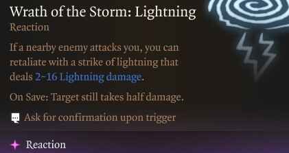 BG3 Wrath of the Storm Tempest Cleric Reaction