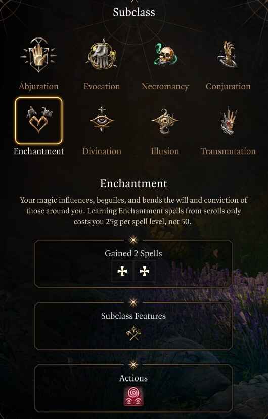 BG3 Enchantment Subclass