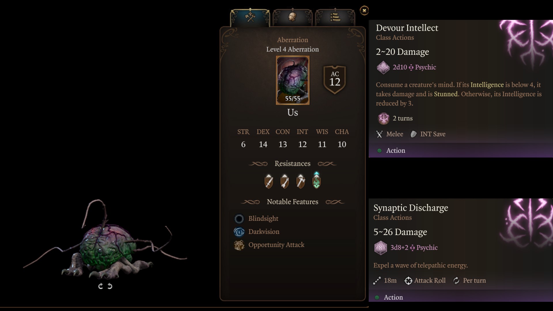 BG3 Us Summon Attacks and Abilities