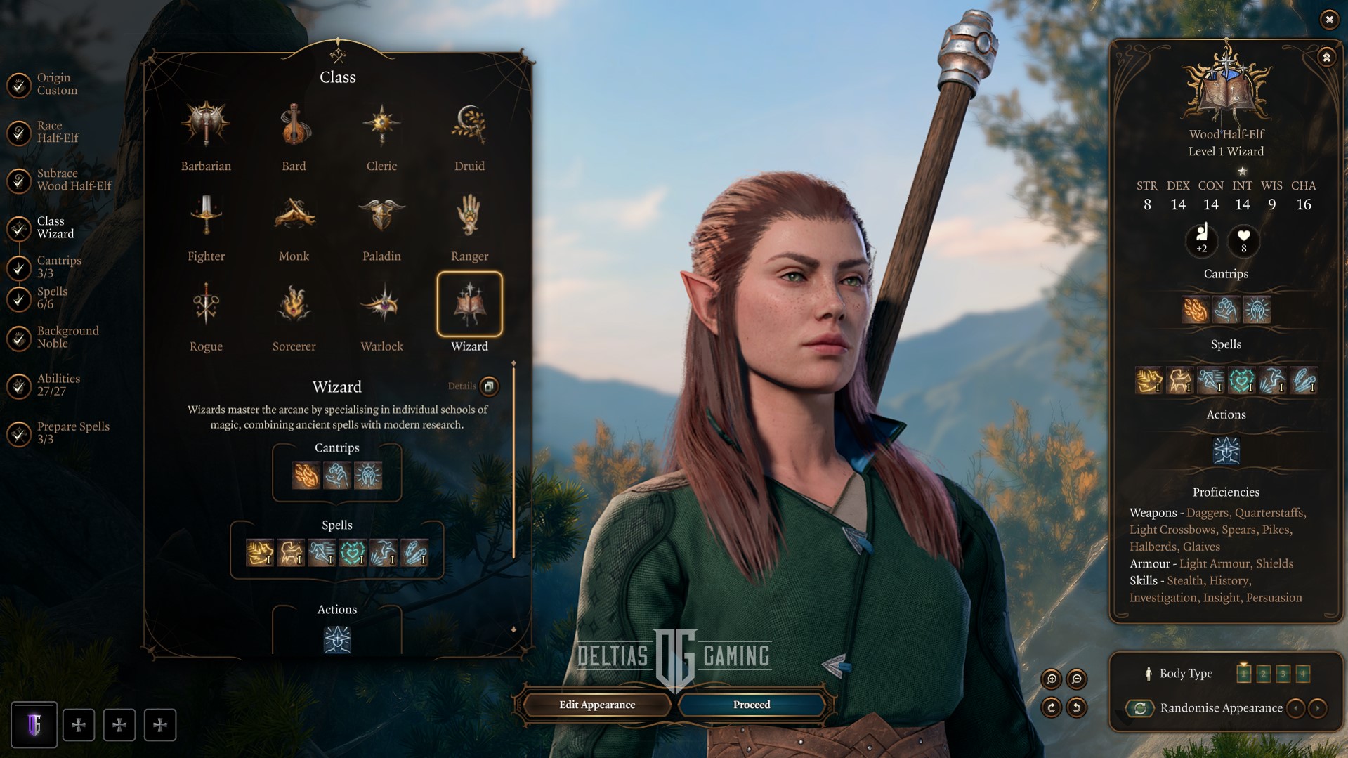 BG3 Solo Sorcerer Character Creation