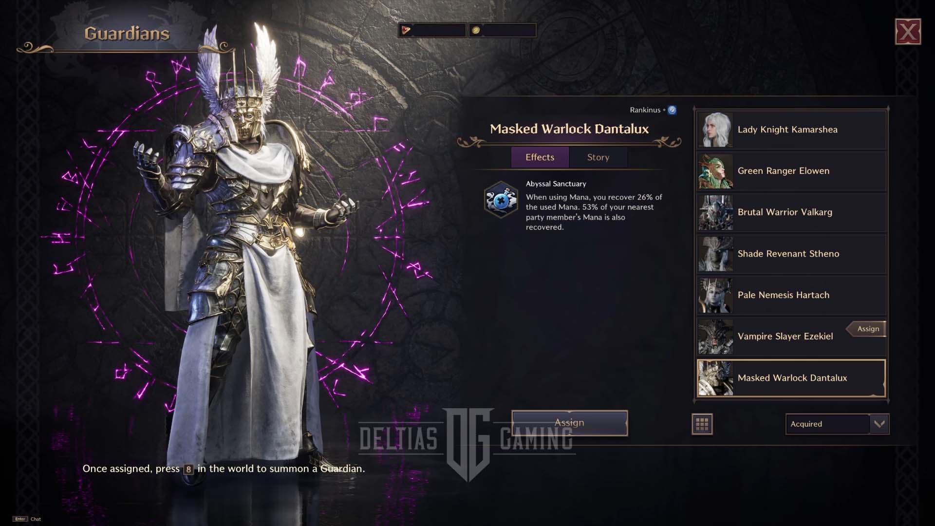 T&L Guardian Masked Warlock Dantalux