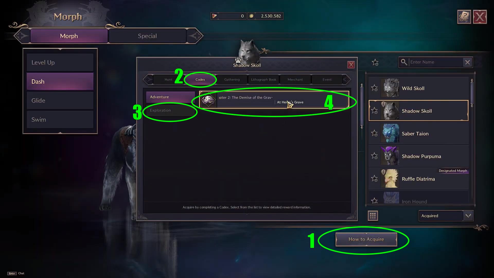 How to get Dash Morphs in Throne and Liberty
